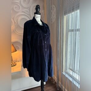 American Eagle Outfitters Navy corduroy Dress